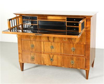 Biedermeier-Schreibkommode um 1830/35, - Summer auction Furniture