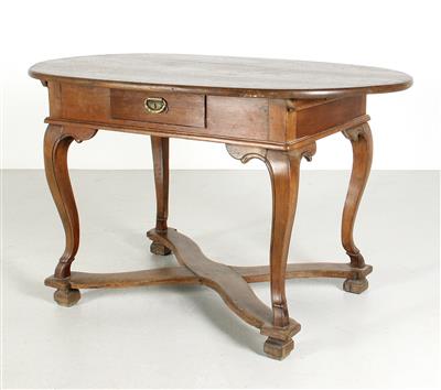 Provinzieller ovaler Barock-Tisch, - Sommerauktion Möbel