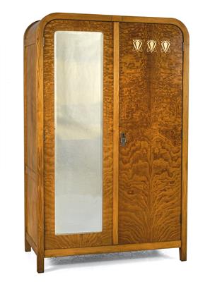 Jugendstil-Garderobeschrank, - Möbel und dekorative Kunst