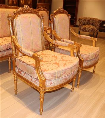Paar Armsessel i. Louis XVIStil, - Mobili e arti decorative
