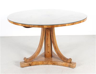Runder Biedermeier Tisch, - Möbel und dekorative Kunst