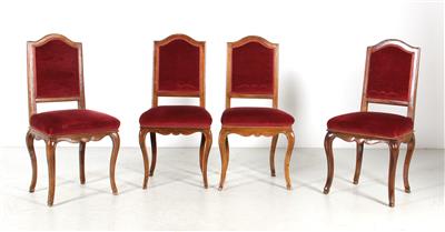 Satz v. 4 Sesseln im Barockstil, - Möbel und dekorative Kunst
