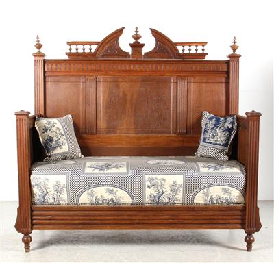 Historismus-Sitzbank um 1880/90, - Furniture