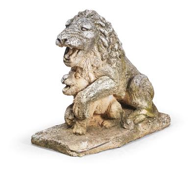 "Löwe mit Löwenjungem", - Furniture