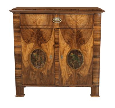 Biedermeier Trumeaukästchen, - Möbel