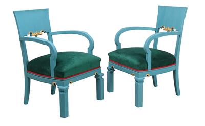 Paar Art Deco Armsessel, - Furniture