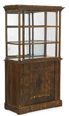 Biedermeier Aufsatzvitrine, - Möbel