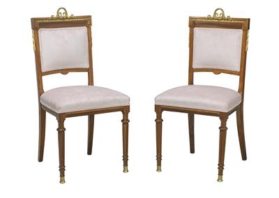Paar neoklassizistische Sessel, - Furniture
