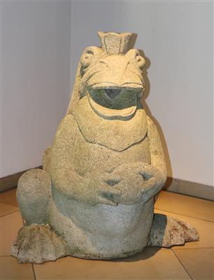 Gartenfigur Froschkönig, - Möbel