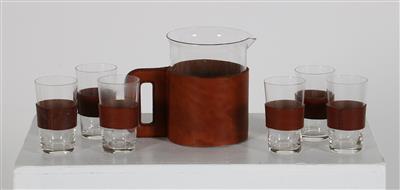 Gläserset bestehend aus 6 Gläsern und einer Kanne, Carl Auböck, - Nábytek