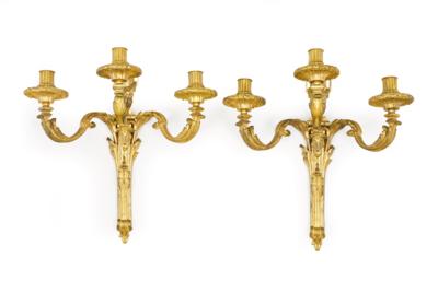 Paar Wandappliken im Louis XVI- Stil, - Möbel