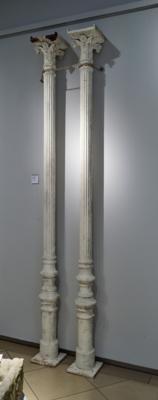 Paar Historismus Säulen, - Funiture