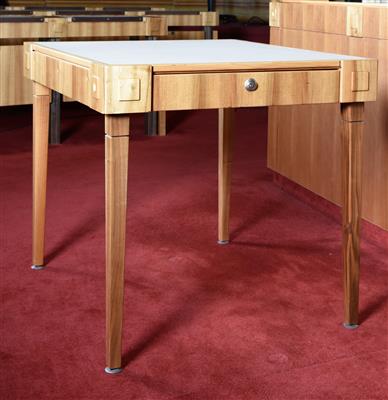 Stenographentisch, rechteckiger Tisch aus dem Bundesrats-Sitzungssaal, - A piece of democratic history - Parliament furniture