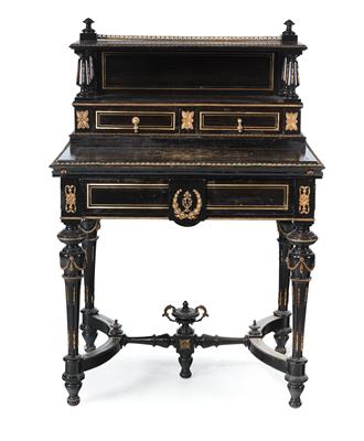 Kleiner Gründerzeit-Schreibtisch, - Möbel und dekorative Kunst