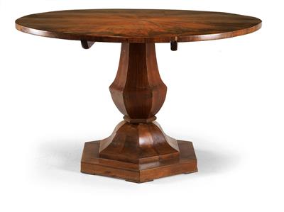 Runder Biedermeier-Tisch, - Möbel und dekorative Kunst