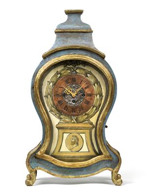 South German late Baroque Clock, - Di provenienza aristocratica