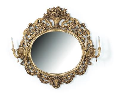 Grand oval wall mirror, - Property from Aristocratic Estates and Important Provenance