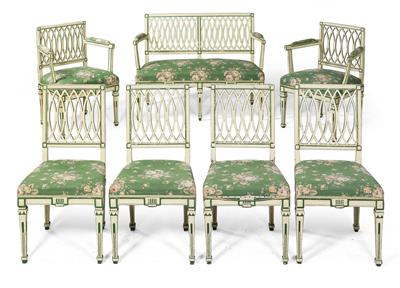 Josephinian seating group, - Property from Aristocratic Estates and Important Provenance