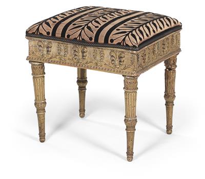 Neo-Classical stool, - Di provenienza aristocratica