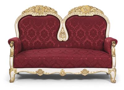 Neo-Baroque settee, - Majetek aristokratického p?vodu a p?edm?ty  d?ležitých proveniencí