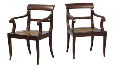 Pair of Biedermeier armchairs, - Majetek aristokratického p?vodu a p?edm?ty  d?ležitých proveniencí