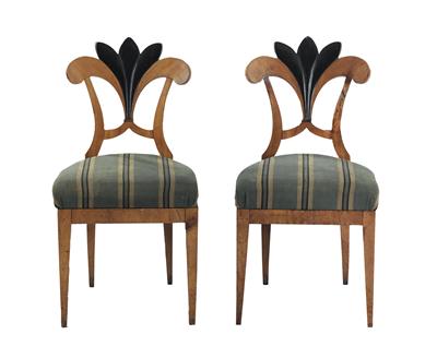 Pair of Biedermeier chairs, - Property from Aristocratic Estates and Important Provenance