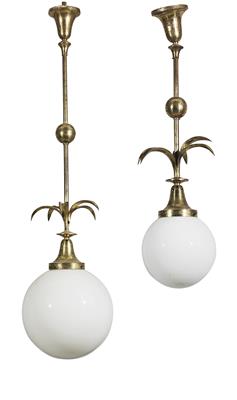 Paar Deckenlampen - Aus aristokratischem Besitz und bedeutender Provenienz