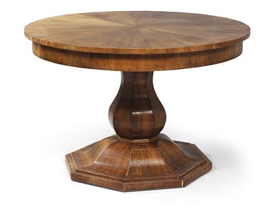 Round Biedermeier table, - Majetek aristokratického p?vodu a p?edm?ty  d?ležitých proveniencí