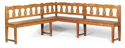 A rustic corner bench, - Rustic Furniture