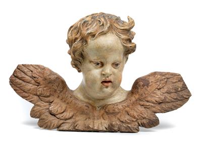 A large Baroque angel’s head, - Rustikální nábytek