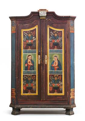 An Upper Austrian rustic cabinet, - Rustikální nábytek