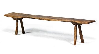 A narrow rustic bench, - Rustic Furniture