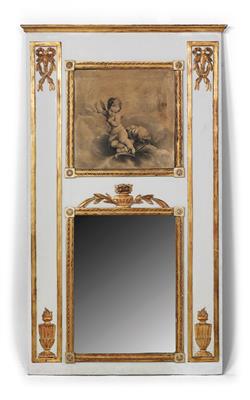 Mantel place mirror or pier glass, - Furniture and decorative art