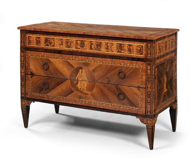 Neo-Classical Northern Italian chest of drawers, - Furniture and decorative art