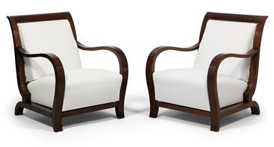 Pair of Art Deco fauteuils, - Furniture and decorative art