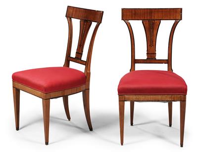 Pair of Neo-Classical chairs, - Furniture and decorative art
