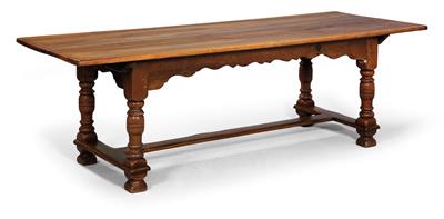 Large Baroque table, - Mobili e tappeti