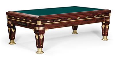 Art Nouveau turning billiards table, - Mobili e tappeti