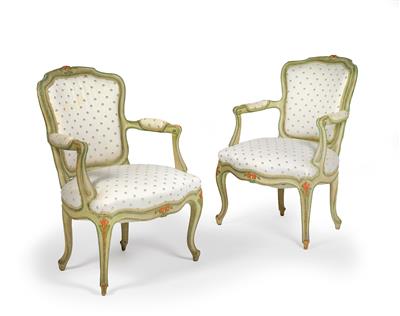 Pair of baroque armchairs, - Property from Aristocratic Estates and Important Provenance