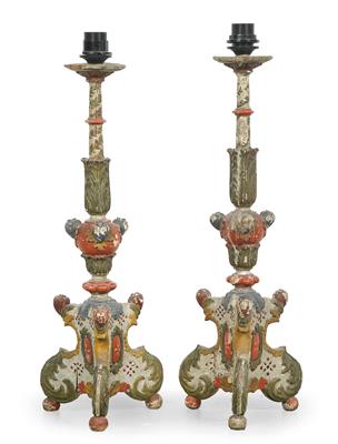 Pair of church candelabra, - Property from Aristocratic Estates and Important Provenance