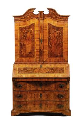 Baroque bureau cabinet, - Nábytek