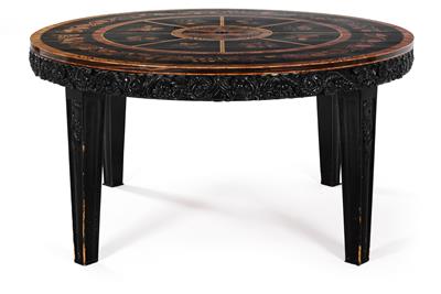 Large Art Nouveau extending table, - Nábytek