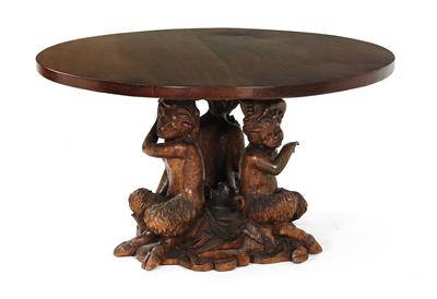 Large round dining table, - Furniture