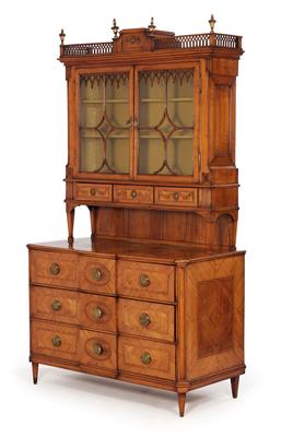 Neo-Classical cabinet on chest, - Nábytek