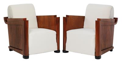 Pair of Art Deco Fauteuils, - Furniture