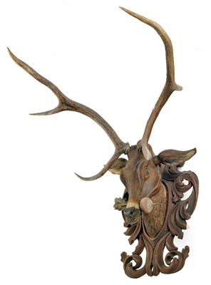 Baroque deer head, - Mobili rustici