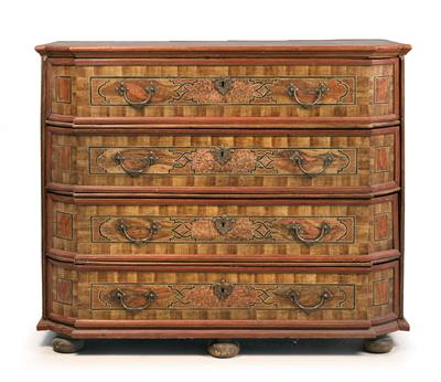 Large rustic Baroque chest of drawers, - Rustic Furniture