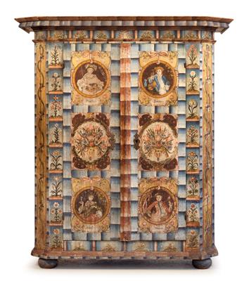 Museum quality Upper Austrian rustic cabinet, - Rustikální nábytek