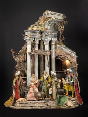 Neapolitan nativity scene, - Rustic Furniture