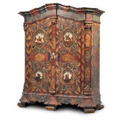 Upper Austrian rustic cabinet, - Rustic Furniture